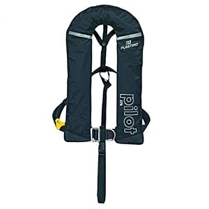 Plastimo Noir Gilet Gf Pilot Iso 275 Auto+harn Sc Mixte Adulte, Normal