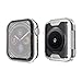 SIRUIBO Compatible with Apple Watch Series 4 Screen Protector 40mm, Soft Slim Full-Around Protective iWatch 4 Case Cover for Apple Watch Series 4, Silver