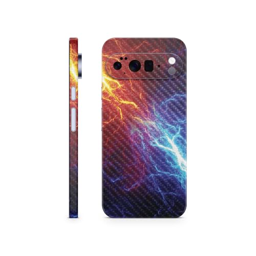Carbon Fiber Phone Skin Compatible with Google Pixel 10 Pro XL - Color Lightnin…