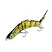 Isafish Swimbaits for Bass Crankbait Bionic Multi Jointed 4 Segment Pike Fishing Lures Minnow Hard Bait 4.72 Inch 0.6 Ounce