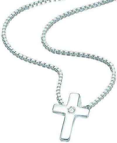 D For Diamond Baby Silver Cross Pendant P800