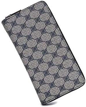 Newest Women/Men's Business Style Retro Purse/Wallet Zip Handbag Phone Clutch RFID Blocking with Card Holder PU Vegan Leather Zipper Phone Case,NO2