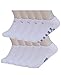 10 Pack Men's Low Cut Socks Thin Cotton No Show Sock (White)
