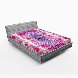Ambesonne Mandala Fitted Sheet Set, Far Eastern