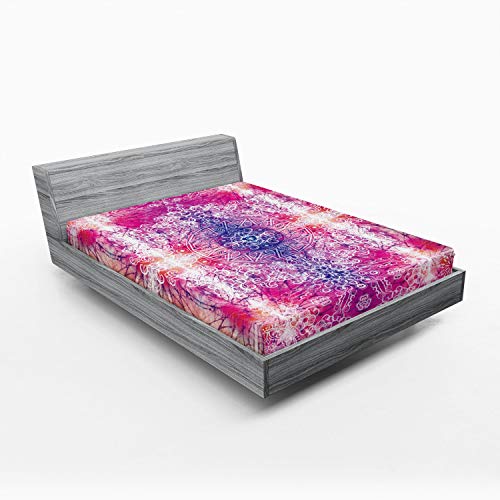 Ambesonne Mandala Fitted Sheet Set, Far Eastern
