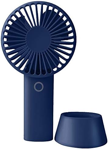 bifine Portable Desk Fan Mini USB Fan Small Hand Held Fan Hands Free Personal Fan 4000 mAh Battery Operated Fan Cordless Travel Quiet Fans for Room Dorm Beach Camping Baby Outdoor and Indoor Blue