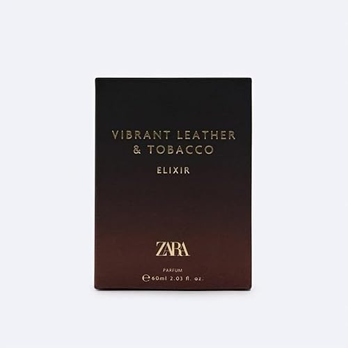 Zara Vibrant Leather Tobacco Cologne for Men Elixir Parfum 60 ML