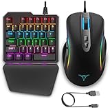 IFYOO KMAX1 Pro Wired Gaming Keyboard and Mouse Set Adapter Converter for Xbox One / PS4 / Switch / PS3 / PC(Windows/Linux) - [Included USB Sync Cable for Controller]