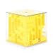 Lumiparty Cube Money Maze Bank, Amazing Money Puzzle Box for Kids and Adults, Coin Cash Bills Storage Boxes, Brain Teasers and Inexpensive Game as Birthday Christmas Gifts (Yellow)