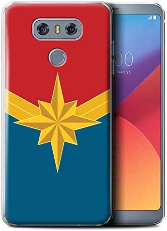 W3Tech Gel TPU Phone Case/Cover for LG G6/H870/LS993/VS998 / Heroine/Captain Design/Superhero Movie Quotes Art Collection