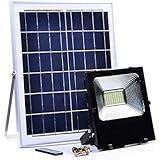 Faro Solare 100W Da Esterno - Con Pannello, Telecomando, Sensore Crepuscolare, IP66 Impermeabile - Foto 9