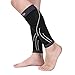 Day Tip Calf Compression Sleeve - Calf Brace - Leg Compression Socks for Helps Shin Splint with Men, Women and Runners - Calf Guard for Running, Cycling, Maternity, Travel, Nurses (Black, Medium)