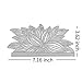 Ireav Flower Border Edges Metal Cutting Dies Wedding Invitation Greeting Card Embossing Stencil DIY Paper Card Making Die-cuts Tool for Scrapbooking Photo Album Gift Decorative (7.16 x 3.62 inch)