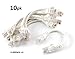CablesOnline 10-Pack 6inch CAT5e UTP Ethernet RJ45 Full 8-Wire White Patch Cable, (U-000WH-10)