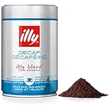 illy Caffe Decaffeinated Ground Coffee (Medium Roast, Green Band) Coffee, 8.8 Ounce Tin