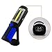 Berocia 3W USB COB LED Work Light Rechargeable with Rotating Magnetic Base Handheld Flashlight for Outdoor Camping Household Workshop Automobile Emergency with Hanging Hook