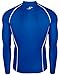 New 039 Skin Tight Compression Base Layer Blue Running Shirt Mens S - 2xl
