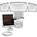 AUSPICE Solar Lights Outdoor,Solar Motion Sensor Lights Outdoor 1500LM 6000K IP65 Waterproof Outdoor Security Lighting 3 Adjustable Heads for Entryways, Patio, Yard (White)