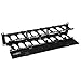 TRIPP LITE Rack Enclosure Horizontal Cable Manager Steel with Finger Duct 2URM SRCABLEDUCT2UHD Black
