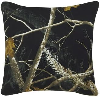 Realtree Ap Black Square Pillow