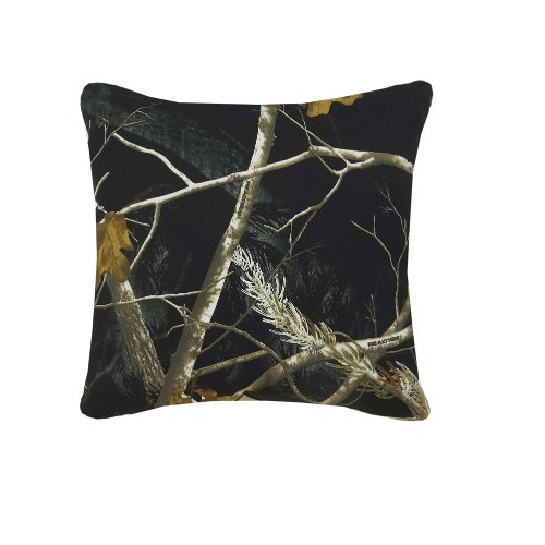 Realtree Ap Black Square Pillow