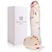 Louviva Confetti Dildo Realistic Clear Silicone Suction Cup Women Sex Toy, 7.6 Inch, Sex Toy for Adults