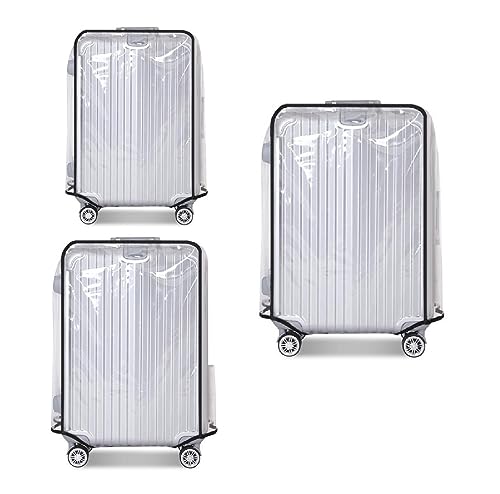 Clear PVC Luggage Cover Protectors - Transparent Waterproof Suitcase Sleeve for 20