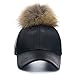 Faux Leather Baseball Cap Outdoor Sports Hats Caps for Women and Men