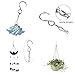 Lighten Glimmer Stainless Steel Rotating Hanging Hooks for Wind Spinners Wind Chimes Bird Feeders Anti-Rust Swivel Hook Clips 6 Pack