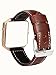 Fitbit Blaze Band, BeneStellar Leather Replacement Small Large Band Bracelet Strap for Fitbit Blaze Smart Fitness Watch ( Without Frame) (Brown, Small(5.5