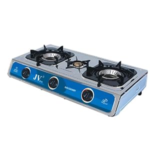 CAGO JV 04 Gaskocher 3-flammig aus Edelstahl 10,0 kW