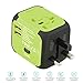 Universal Travel Adapter Worldwide Travel Chargers Adapters Green