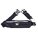 Amphipod Air Flow MicroStretch Plus Belt (Black/Silver)