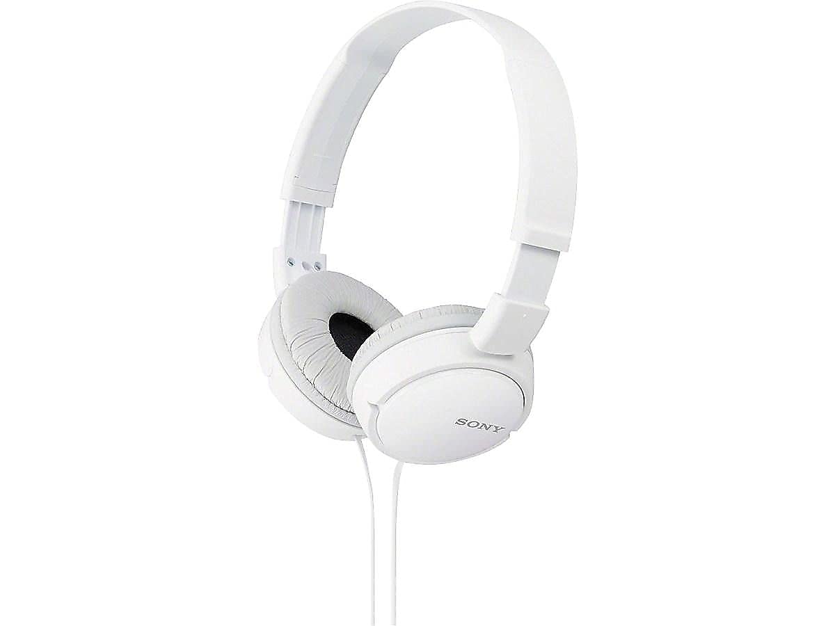 Photo 1 of Sony ZX Series Wired On-Ear Headphones, White MDR-ZX110