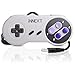 2 Pack SNES Retro USB Super Controller Gamepad Joystick, USB PC Super Classic Controller Joypad Gamestick for Windows PC MAC Linux Raspberry Pi 3 Steam Sega Genesis Higan Grey/Purplethumb 2