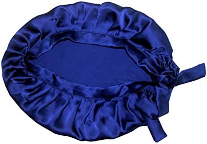 HINATAA 100% Mulberry Silk Night Sleep Cap，Sleeping Cap for Women Head Cover Bonnet for Hair Beauty with Elastic Band for Sleep, Hair Loss, Hair Protection
