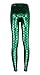 Alaroo Halloween Shiny Fish Scale Mermaid Leggings for Women Pants S-4XL