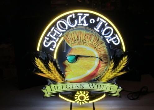Queen Sense Shock Top Handcrafted Design Decorate Beer Bar Real