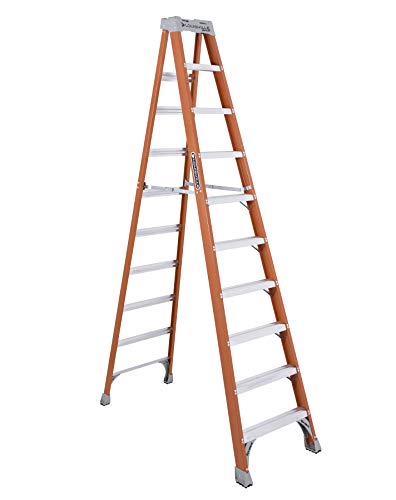 Louisville Ladder FS1510 Fiberglass Step Ladder, 10-Feet