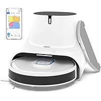 Neabot Q11 Robot Vacuum and Mop, 4000Pa Strong Suction Self Emptying Robotic Vacuum, Wi-Fi / Bluetooth Connectivity, APP & Alexa Control, Multi Floor Mapping, Ideal for Pet Hair, Hard Floor and Carpet