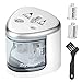 Battery Operated Pencil Sharpener W/2 Holes 6-8mm & 9-12mm,Automatic Electric Sharpener W/ Spring Cover,Auto-Stop Safety Feature,Replaced Blades For Colored Pencils,Kids(2 More Blades&Brush INCLUDED)