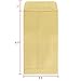 ACKO #7 Coin Money Envelopes for Cash 3 1/2 x 6 1/2 Small Envelope with Gummed Flap for Cash budgeting, gift or Money Saving, Brown Kraft Envelopes 500 Pack