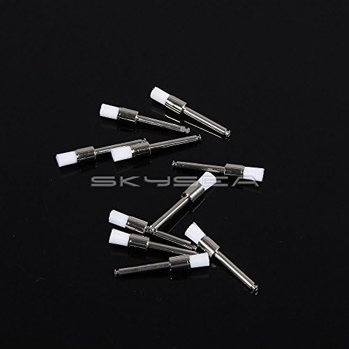 100* Dental Prophy Polishing Brush White Nylon Tapered Polisher 3# Latch Type