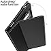 Poetic SlimFolio case for All-New Amazon Fire HD 8 Tablet (7th and 8th Generation, 2017 and 2018 Release) - Slim Leather Stand Folio Smart Cover Case with Auto Wake/Sleep - Black