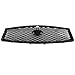 Pre-Painted Grille Fits 2014-2017 Infiniti Q50 | Eau Rouge ER Style ABS Glossy Black Front Bumper Grill Hood Mesh by IKON MOTORSPORTS | 2015 2016
