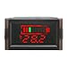 DROK Waterproof LED Digital Battery Volt Meter DC 12V 24V 36V 48V 60V 64V 72V Acid Lead Lithium Polymer Battery Capacity Indicator Thermometer Voltage Temperature Guage Monitor for Electromobile