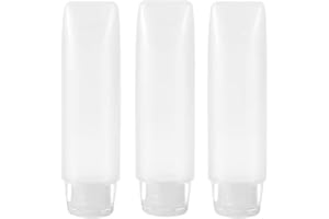 5 Pcs 1 oz Refillable Toothpaste Tubes, Empty Travel Bottles, Mini Lotion Bottles, Makeup Containers