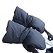 AZBABY Stroller Hand Muff, Extra Thick Winter Gloves for Parents and Caregivers, Black