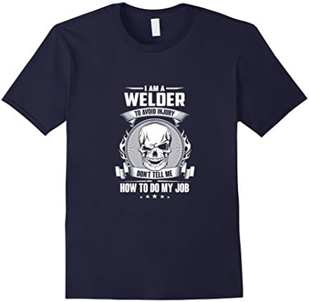 Men's I am a welder tshirt XL Navy