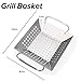 Extreme Salmon 3-Piece Mini Small Grill Topper Set, Heavy Duty Stainless Steel BBQ Grill Wok Grill Basket Grill Pan Set, Perfect for Grilling Vegetable, Diced Meat, Seafood and More